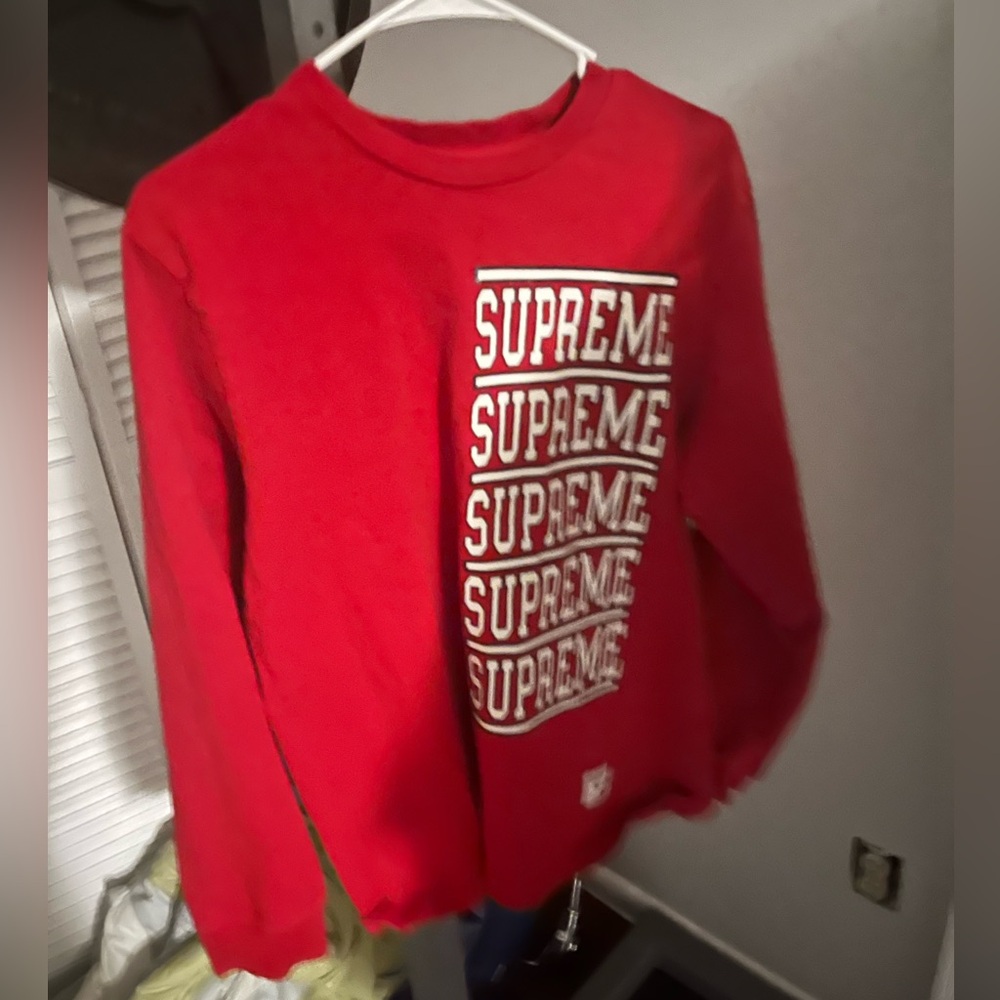 Supreme Long Sleeve Tee Red